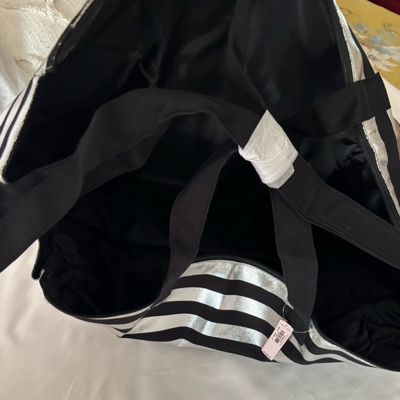 Victoria's Secret Striped Black and Silver Bag - Picture 6 of 6